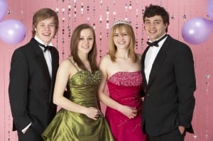Two Young Couples Dressed For Party Two Young Couples Dressed For Party