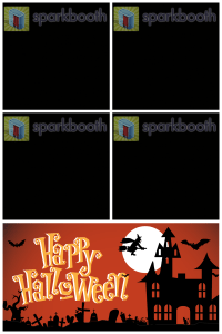 Halloween template for 2 x 2 Top, 4 x 6 Portrait